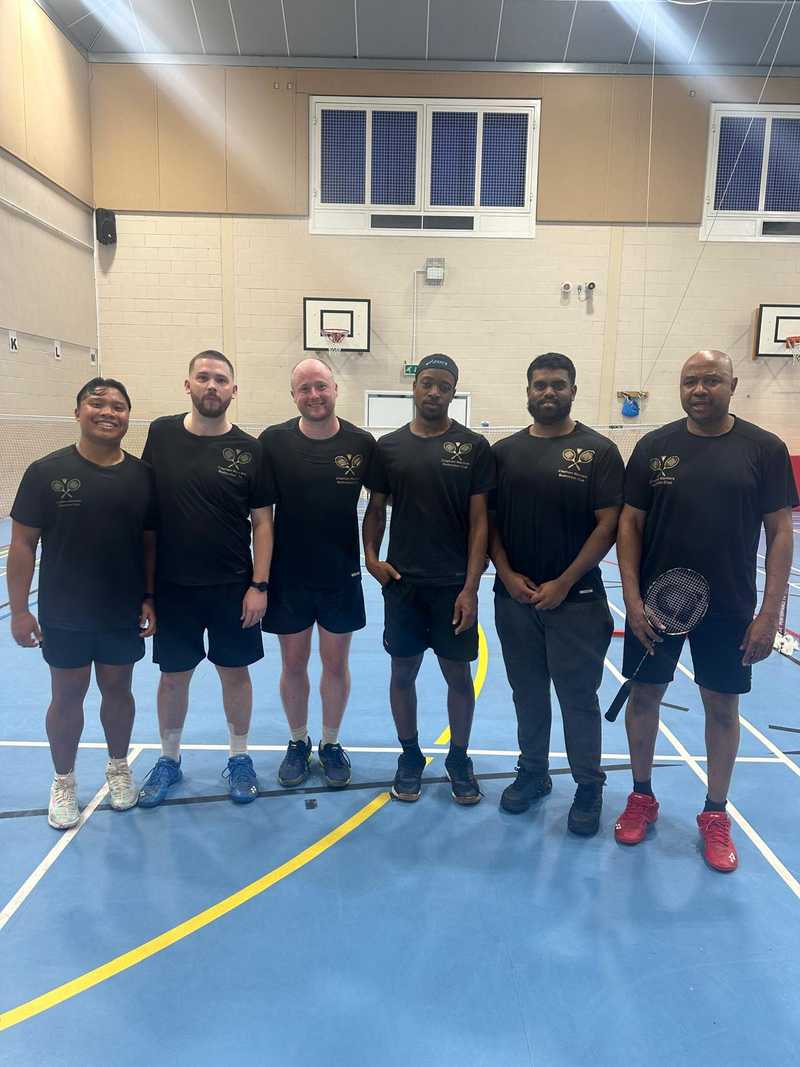 Clapham Warriors Badminton Club players Celebrating Spooky Tournament